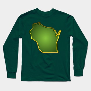 WISCONSIN - GREEN & YELLOW Long Sleeve T-Shirt